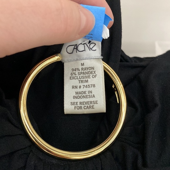 The around neck, black sundress size med, worn once on vacation - Picture 3 of 3